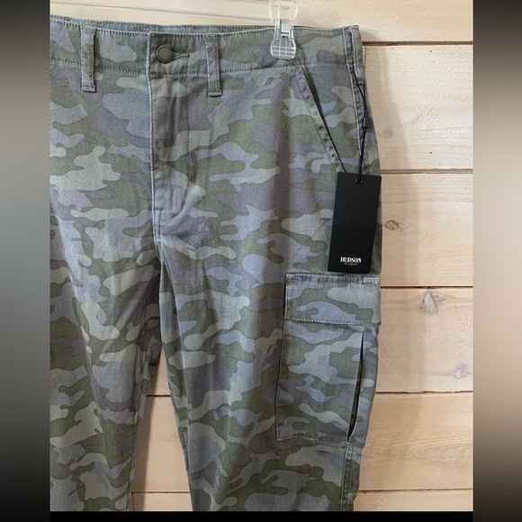 HUDSON Jeans Jane Slim Camo Print Cargo Pants NWT $245 Sz 28 - Picture 4 of 8